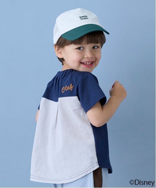 petit main（プティマイン）の「【Disney】オラフアップリケTシャツ（Tシャツ/カットソー・キッズ・オフホワイト/ネイビー/ブラック・80ｃｍ/110cm/120cm/90cm/100cm/130cm）」の9枚目の写真
