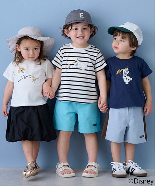 petit main（プティマイン）の「【Disney】オラフアップリケTシャツ（Tシャツ/カットソー・キッズ・オフホワイト/ネイビー/ブラック・80ｃｍ/110cm/120cm/90cm/100cm/130cm）」の15枚目の写真