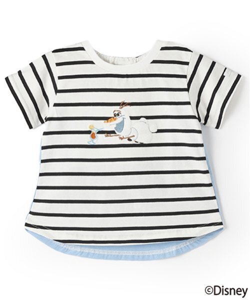petit main（プティマイン）の「【Disney】オラフアップリケTシャツ（Tシャツ/カットソー・キッズ・オフホワイト/ネイビー/ブラック・80ｃｍ/110cm/120cm/90cm/100cm/130cm）」の19枚目の写真