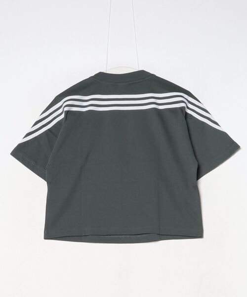 adidas(アディダス)の「アディダス adidas フューチャーアイコン スリーストライプス 半袖Tシャツ(Tシャツ/カットソー・レディース・ダークグレー/ホワイト・S/M/L/XL)」の3枚目の写真
