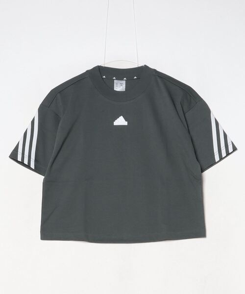 adidas(アディダス)の「アディダス adidas フューチャーアイコン スリーストライプス 半袖Tシャツ(Tシャツ/カットソー・レディース・ダークグレー/ホワイト・S/M/L/XL)」の16枚目の写真