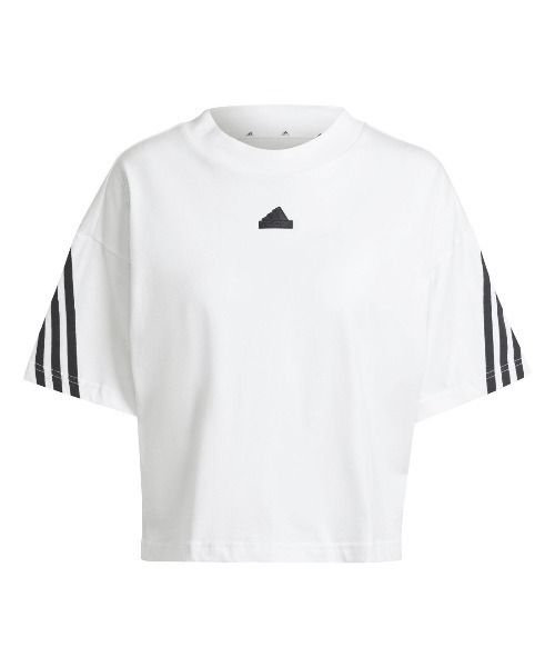 adidas(アディダス)の「アディダス adidas フューチャーアイコン スリーストライプス 半袖Tシャツ(Tシャツ/カットソー・レディース・ダークグレー/ホワイト・S/M/L/XL)」の9枚目の写真