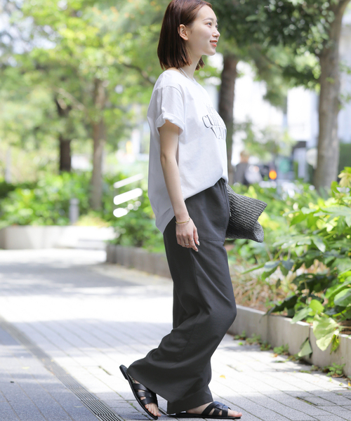 JOURNAL STANDARD relume（ジャーナルスタンダード　レリューム）の「WereロゴTEE（Tシャツ/カットソー・レディース・ネイビー/ホワイト/ホワイト系その他・FREE）」の5枚目の写真