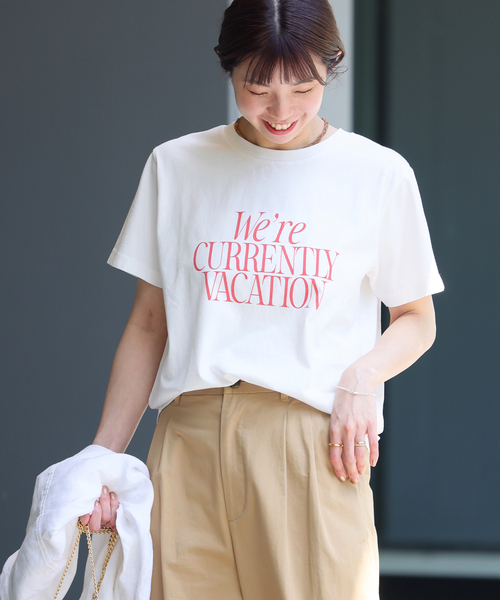 JOURNAL STANDARD relume（ジャーナルスタンダード　レリューム）の「WereロゴTEE（Tシャツ/カットソー・レディース・ネイビー/ホワイト/ホワイト系その他・FREE）」の14枚目の写真