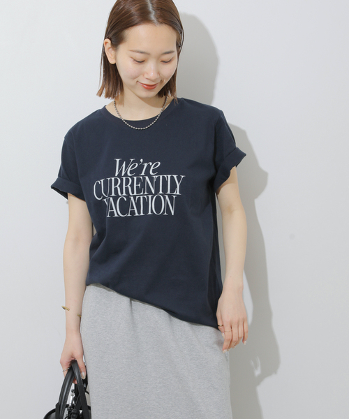 JOURNAL STANDARD relume（ジャーナルスタンダード　レリューム）の「WereロゴTEE（Tシャツ/カットソー・レディース・ネイビー/ホワイト/ホワイト系その他・FREE）」の19枚目の写真