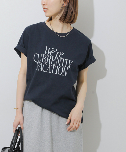 JOURNAL STANDARD relume（ジャーナルスタンダード　レリューム）の「WereロゴTEE（Tシャツ/カットソー・レディース・ネイビー/ホワイト/ホワイト系その他・FREE）」の20枚目の写真