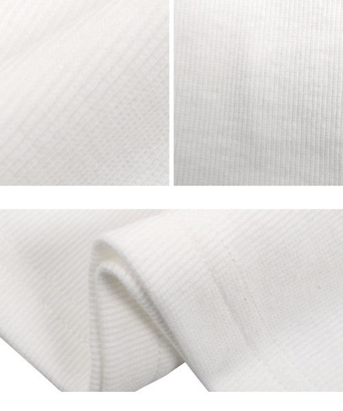 [MLXL選べるサイズ]深Uネック細リブ半袖Tシャツ