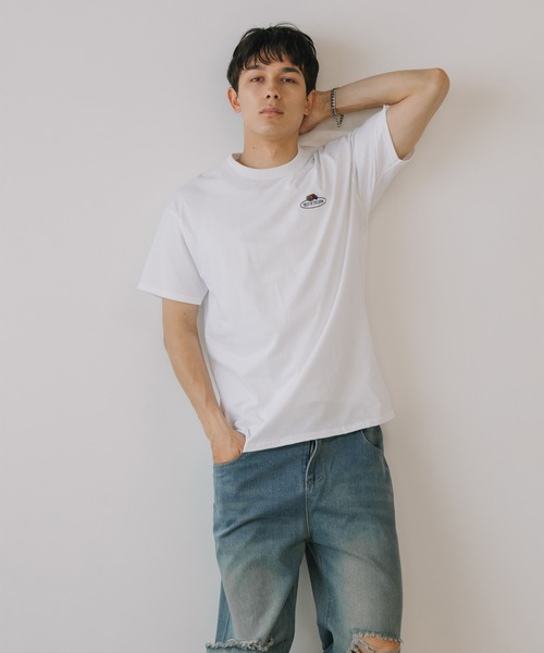 FRUIT OF THE LOOM(フルーツオブザルーム)の「FRUIT OF THE LOOM /フルーツオブザルーム Embroidery T-Shirt Tシャツ メンズ 秋物 秋服 2026年秋冬(Tシャツ/カットソー・メンズ・ホワイト/ブラック/グレー・XL/M/L)」の7枚目の写真