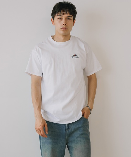FRUIT OF THE LOOM(フルーツオブザルーム)の「FRUIT OF THE LOOM /フルーツオブザルーム Embroidery T-Shirt Tシャツ メンズ 秋物 秋服 2026年秋冬(Tシャツ/カットソー・メンズ・ホワイト/ブラック/グレー・XL/M/L)」の8枚目の写真