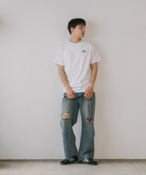 FRUIT OF THE LOOM(フルーツオブザルーム)の「FRUIT OF THE LOOM /フルーツオブザルーム Embroidery T-Shirt Tシャツ メンズ 秋物 秋服 2026年秋冬(Tシャツ/カットソー・メンズ・ホワイト/ブラック/グレー・XL/M/L)」の6枚目の写真