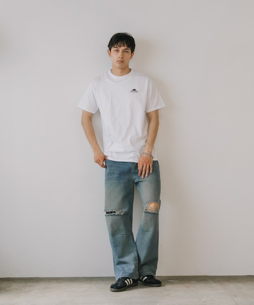 FRUIT OF THE LOOM(フルーツオブザルーム)の「FRUIT OF THE LOOM /フルーツオブザルーム Embroidery T-Shirt Tシャツ メンズ 秋物 秋服 2026年秋冬(Tシャツ/カットソー・メンズ・ホワイト/ブラック/グレー・XL/M/L)」の5枚目の写真