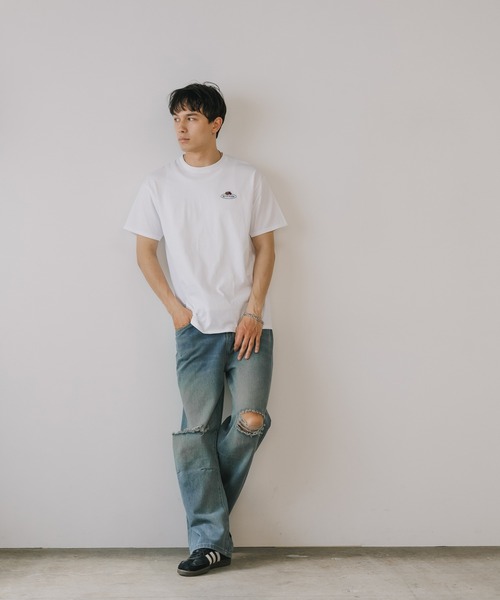 FRUIT OF THE LOOM(フルーツオブザルーム)の「FRUIT OF THE LOOM /フルーツオブザルーム Embroidery T-Shirt Tシャツ メンズ 秋物 秋服 2026年秋冬(Tシャツ/カットソー・メンズ・ホワイト/ブラック/グレー・XL/M/L)」の4枚目の写真