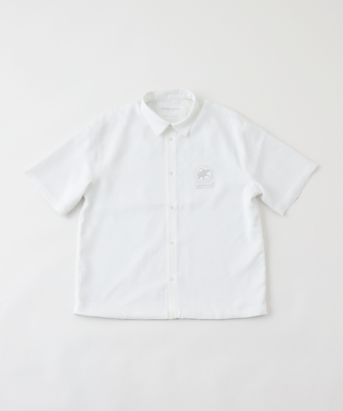 Hunting World(ハンティングワールド)の「HUNTING WORLD / ハンティングワールド SYNTHETIC LINEN S/S SHIRT(シャツ/ブラウス・メンズ・ブラック/ホワイト・LARGE/MEDIUM/X-LARGE)」の1枚目の写真