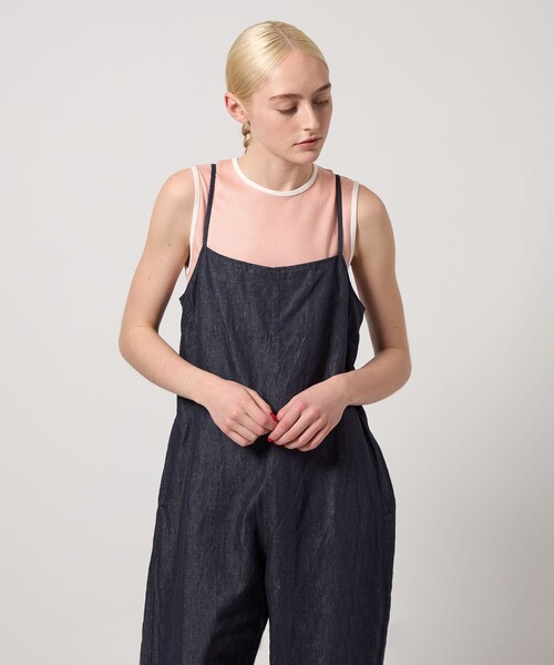 Steven Alan（スティーブンアラン）の「＜Steven Alan＞リンガー タンクトップ（タンクトップ・レディース・ダークブラウン/ネイビー/ナチュラル/ライトピンク・FREE）」の4枚目の写真