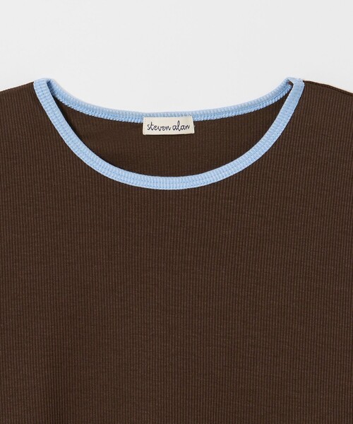 Steven Alan（スティーブンアラン）の「＜Steven Alan＞リンガー タンクトップ（タンクトップ・レディース・ダークブラウン/ネイビー/ナチュラル/ライトピンク・FREE）」の21枚目の写真