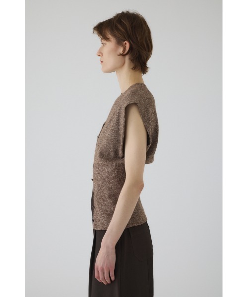 冬ギフト  Mix yarn rib knit ミックスヤーンリブニット（ニット/セーター トップス