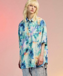 《UNISEX》【LIMITED EDITION】ORIGINAL GRAPHIC Prime-Over Regular Collar Short Sleeve Shirt/オリジナルグラフィックプライムオーバーレギュラーカラーショートスリーブシャツ【MAISON SPECIAL/メゾンスペシャル】