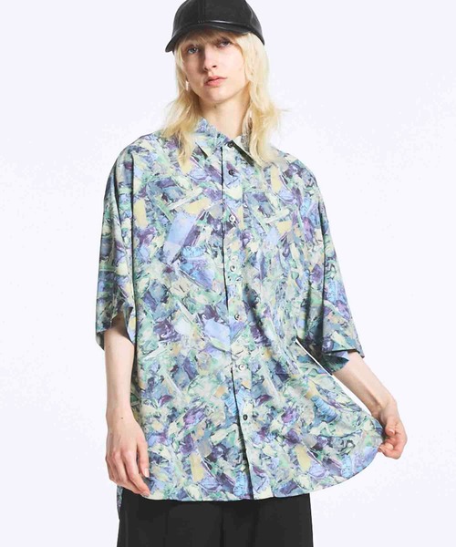 トップス MAISON SPECIAL Short Sleeve Shirt LIMITED EDITION】ORIGINAL GRAPHIC Prime-Over Regular Collar