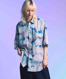《UNISEX》【LIMITED EDITION】ORIGINAL GRAPHIC Prime-Over Regular Collar Short Sleeve Shirt/オリジナルグラフィックプライムオーバーレギュラーカラーショートスリーブシャツ【MAISON SPECIAL/メゾンスペシャル】