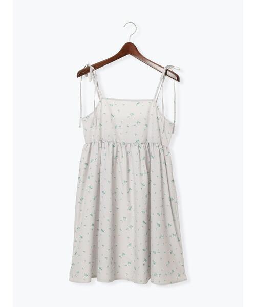 Te chichi TERRASSE(テチチテラス)の「フラワープリントミニキャミワンピース《2025summer catalog item》(ワンピース・レディース・ブラック/オフホワイト/ベージュ・F)」の10枚目の写真