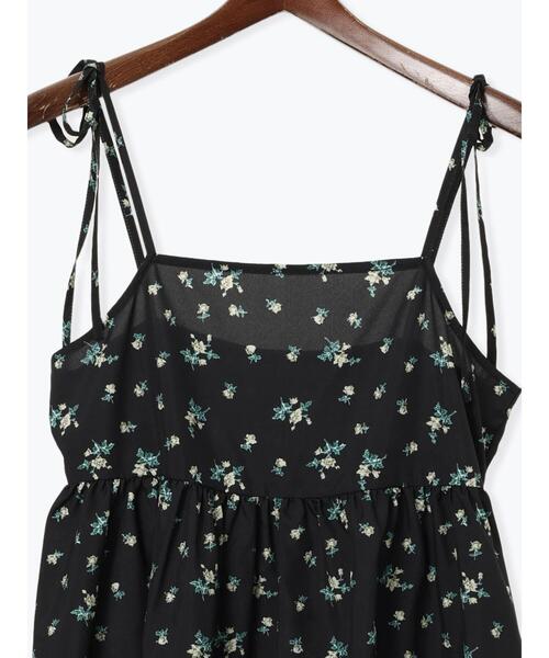 Te chichi TERRASSE(テチチテラス)の「フラワープリントミニキャミワンピース《2025summer catalog item》(ワンピース・レディース・ブラック/オフホワイト/ベージュ・F)」の13枚目の写真