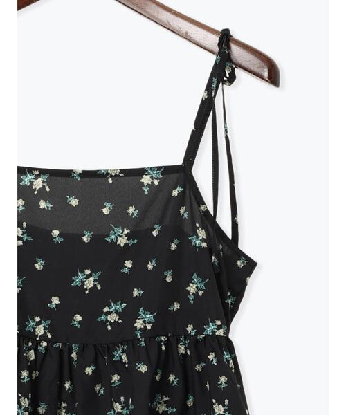Te chichi TERRASSE(テチチテラス)の「フラワープリントミニキャミワンピース《2025summer catalog item》(ワンピース・レディース・ブラック/オフホワイト/ベージュ・F)」の14枚目の写真