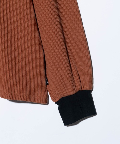 glamb（グラム）の「All Purpose Waffle Cutsew / オールパーポーズワッフルカットソー（Tシャツ/カットソー・メンズ・ブラック/ホワイト/イエロー・S/M/L）」の17枚目の写真