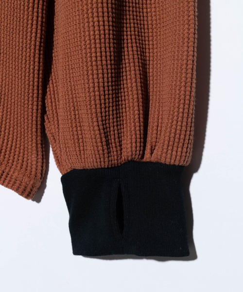 glamb（グラム）の「All Purpose Waffle Cutsew / オールパーポーズワッフルカットソー（Tシャツ/カットソー・メンズ・ブラック/ホワイト/イエロー・S/M/L）」の19枚目の写真