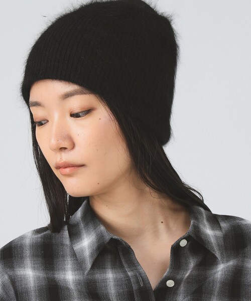 Ray BEAMS（レイビームス）の「アンゴラ混 ビーニー（ニットキャップ/ビーニー・レディース・ワイン/ブラック/チャコールグレー/オフホワイト/ベージュ・ONE SIZE）」の17枚目の写真
