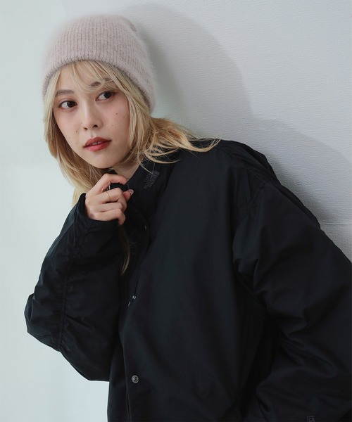 Ray BEAMS（レイビームス）の「アンゴラ混 ビーニー（ニットキャップ/ビーニー・レディース・ワイン/ブラック/チャコールグレー/オフホワイト/ベージュ・ONE SIZE）」の4枚目の写真