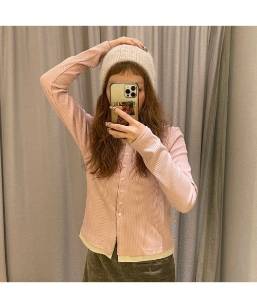 Ray BEAMS（レイビームス）の「アンゴラ混 ビーニー（ニットキャップ/ビーニー・レディース・ワイン/ブラック/チャコールグレー/オフホワイト/ベージュ・ONE SIZE）」の10枚目の写真