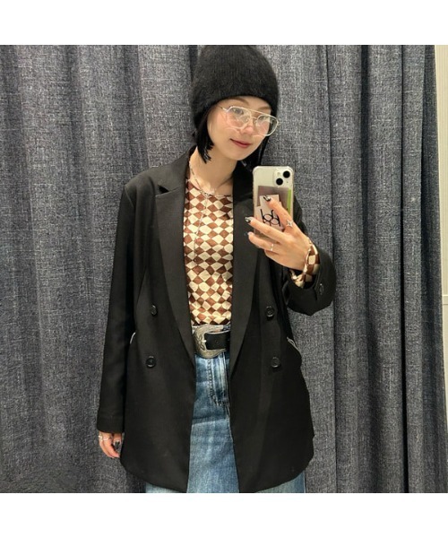 Ray BEAMS（レイビームス）の「アンゴラ混 ビーニー（ニットキャップ/ビーニー・レディース・ワイン/ブラック/チャコールグレー/オフホワイト/ベージュ・ONE SIZE）」の9枚目の写真