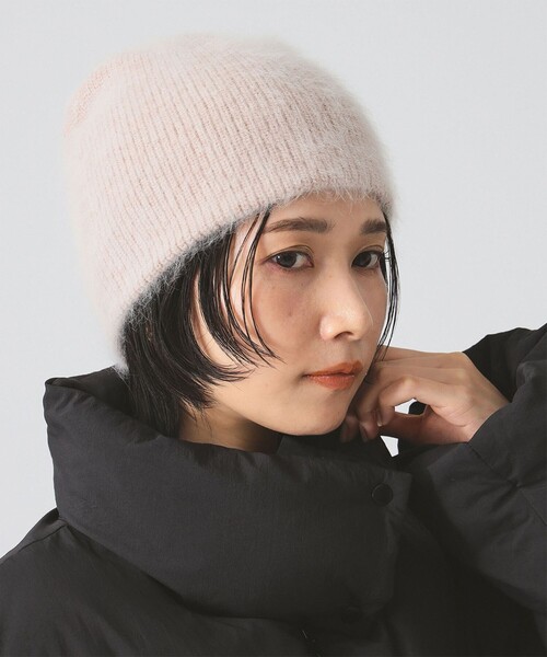 Ray BEAMS（レイビームス）の「アンゴラ混 ビーニー（ニットキャップ/ビーニー・レディース・ワイン/ブラック/チャコールグレー/オフホワイト/ベージュ・ONE SIZE）」の15枚目の写真