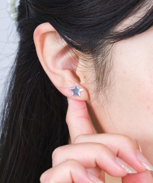 Harpo（アルポ）の「【HARPO/ハルポ】シルバーピアス スター 星 銀製（ピアス（両耳用）・レディース・シルバー・FREE）」の4枚目の写真