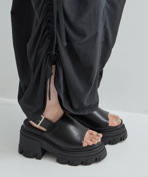 セール】【STUDIOUS/ステュディオス】Drawstring Cargo Skirt