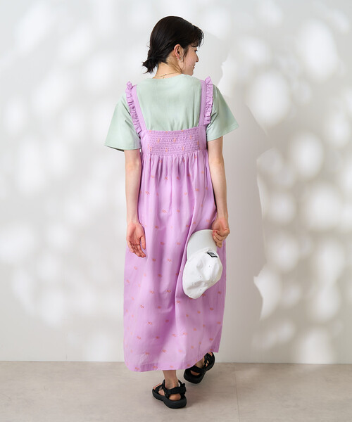 FREAK'S STORE(フリークスストア)の「インド 配色シフリー刺繍ワンピース(ワンピース・レディース・チャコール/パープル・フリ-)」の18枚目の写真