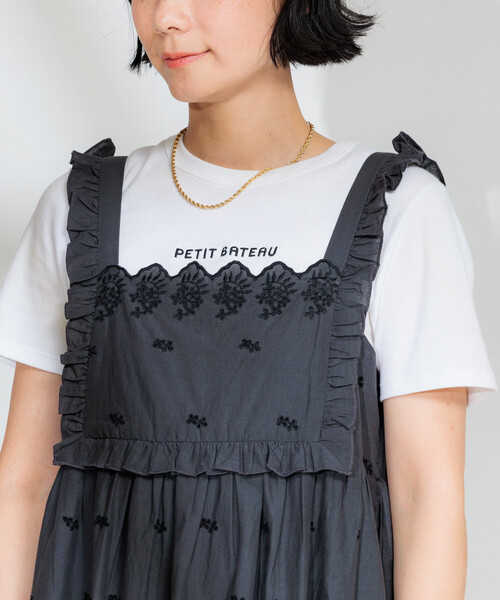 FREAK'S STORE(フリークスストア)の「インド 配色シフリー刺繍ワンピース(ワンピース・レディース・チャコール/パープル・フリ-)」の11枚目の写真