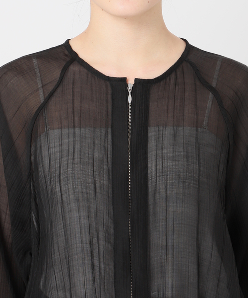 B.C STOCK(ベーセーストック)の「《追加3》シアーブルゾン(ブルゾン・レディース・ブラウン/ベージュ/ブラック/アイボリー・FREE)」の14枚目の写真