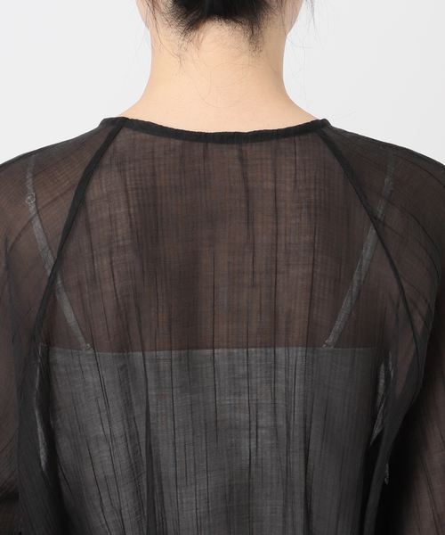 B.C STOCK(ベーセーストック)の「《追加3》シアーブルゾン(ブルゾン・レディース・ブラウン/ベージュ/ブラック/アイボリー・FREE)」の15枚目の写真