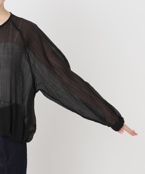 B.C STOCK(ベーセーストック)の「《追加3》シアーブルゾン(ブルゾン・レディース・ブラウン/ベージュ/ブラック/アイボリー・FREE)」の16枚目の写真