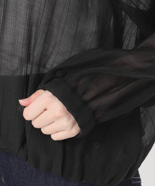 B.C STOCK(ベーセーストック)の「《追加3》シアーブルゾン(ブルゾン・レディース・ブラウン/ベージュ/ブラック/アイボリー・FREE)」の17枚目の写真