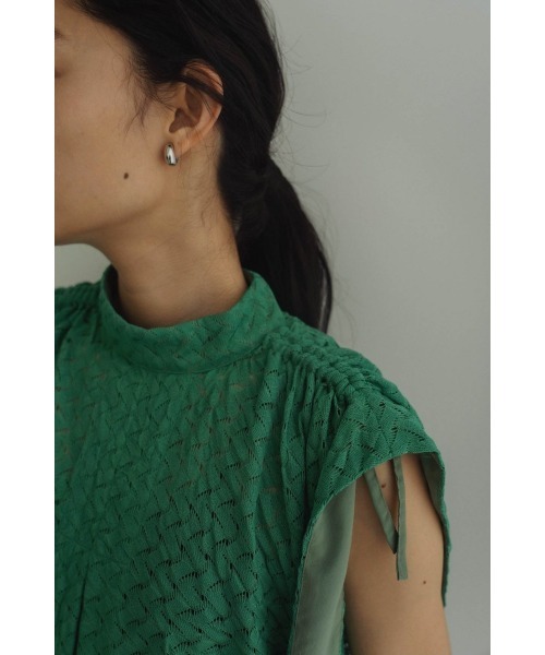Knuth Marf(クヌースマーフ)の「2way drost lace blouse(シャツ/ブラウス・レディース・グリーン・FREE)」の2枚目の写真