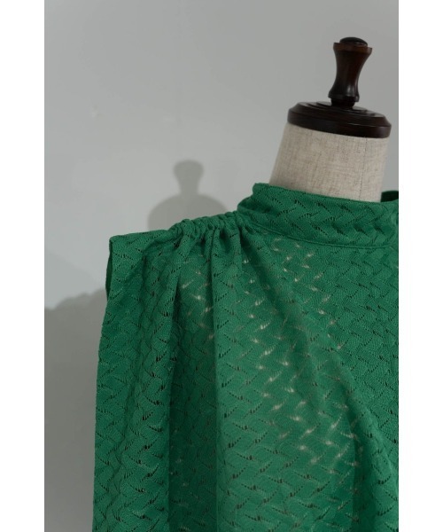 Knuth Marf(クヌースマーフ)の「2way drost lace blouse(シャツ/ブラウス・レディース・グリーン・FREE)」の6枚目の写真