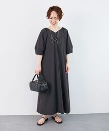 le.coeur blanc | 《接触冷感》ナイロンストレッチ2WAYワンピース(ワンピース)