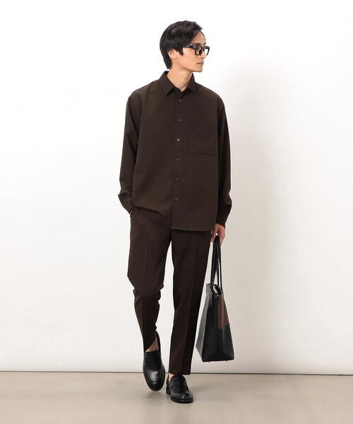 COMME CA ISM（コムサイズム）の「ウールライク テーパードスラックス（スラックス・メンズ・ブラック/グレー/ネイビー/ブラウン・SMALL/MEDIUM/LARGE）」の13枚目の写真