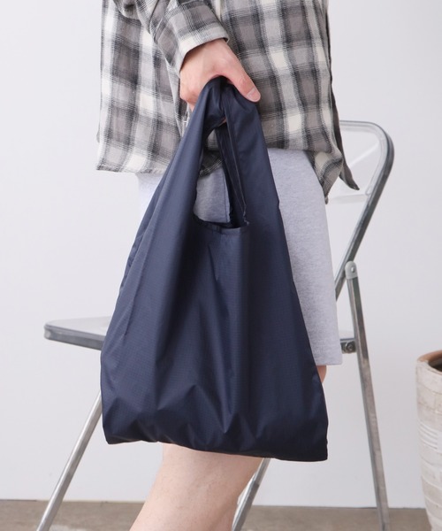 United Athle(ユナイテッドアスレ)の「ライトナイロン リップストップ マルシェバッグ 秋 秋服 2026年秋冬(エコバッグ/サブバッグ・メンズ・ブラック/ダークブルー/ミント/サンドベージュ/オリーブ/ネイビー/ホワイト/オレンジ・FREE)」の9枚目の写真