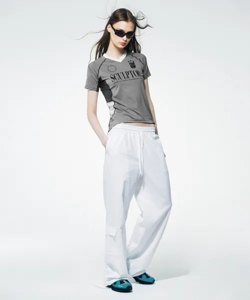 トップス SCULPTOR Sports Jersey Tee SCULPTOR ジャージ Sports Jersey Tee レディース : ZOZOTOWN