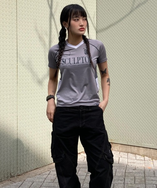 トップス SCULPTOR Sports Jersey Tee Sports Jersey Tee（ジャージ）｜SCULPTOR（スカルプター）の