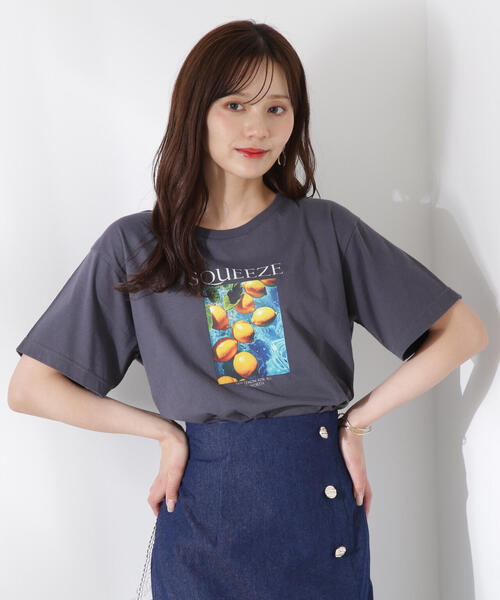 PROPORTION BODY DRESSING(プロポーションボディドレッシング)の「プリントT / 1215260602(Tシャツ/カットソー・レディース・ホワイト/ダークグレー・FREE)」の20枚目の写真