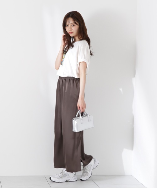 PROPORTION BODY DRESSING(プロポーションボディドレッシング)の「プリントT / 1215260602(Tシャツ/カットソー・レディース・ホワイト/ダークグレー・FREE)」の8枚目の写真